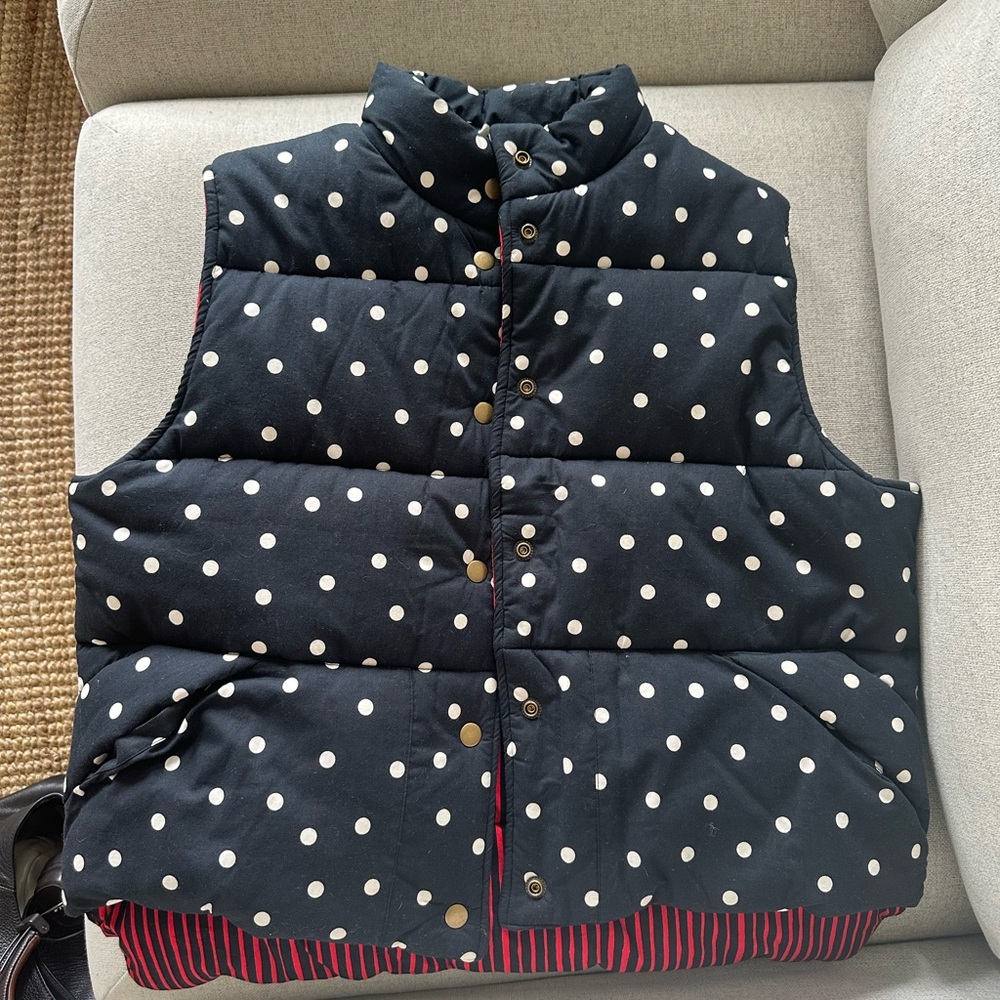 Clare V. Emile Polka Dot Vest (S/M)